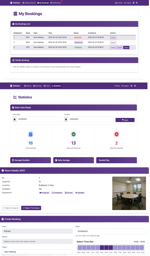 WeMeet – Enterprise Meeting Room Booking System